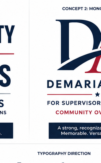 DA monogram — DéMaria Artis campaign logo